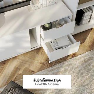 Koncept Furniture ไซด์บอร์ด PLAY รุ่น WHITIE สีขาว (140x40x45 ซม.) แบรนด์ KONCEPT FURNITURE