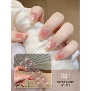 🍬CANDY🍬2# เล็บอบแข็ง สีสวย สติกเกอร์ติดเล็บ แบบใช้เครื่องอบUV พร้อมส่งในไทย