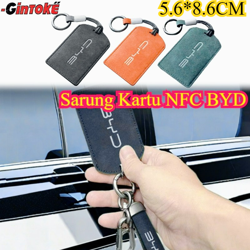 BYD Car NFC Card Key Case Cover/BYD NFC Card Case/Car NFC Card Cover/Premium Suede Leather NFC Key P