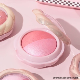 บลัชออนสิวันนา Du278 Sivanna colors cookie blush แบบตลับ2สีพร้อมแปรง ใช้สำหรับปัดแก้ม Blush
