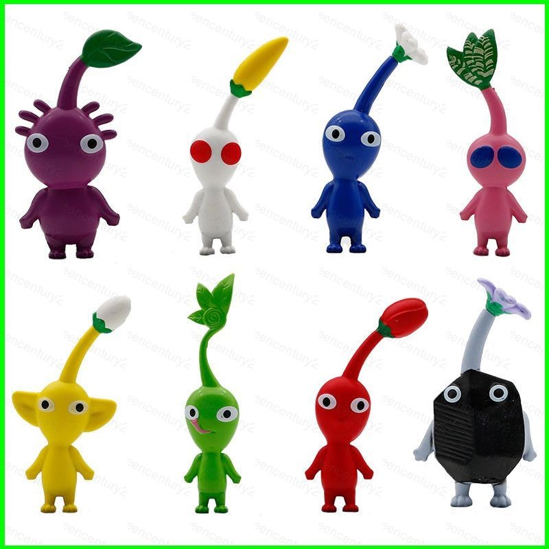 GC 8pcs Soni Pikmin Action Figure ของขวัญสําหรับเด็กเกมคอลเลกชันการ์ตูน Pikmin ตุ๊กตาของเล่นสําหรับเ