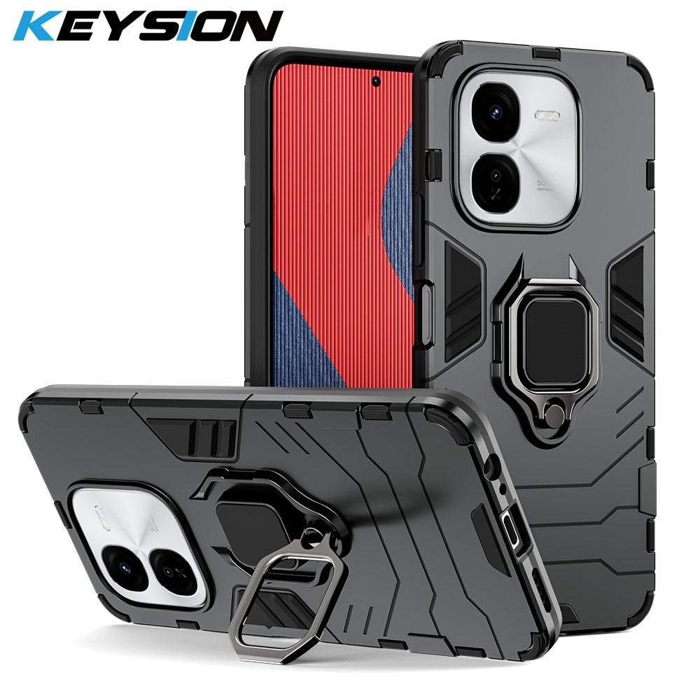 เคส VIVO IQOO Z9 / Z9X RUGGED ARMOR ROBOT STANDING IRING