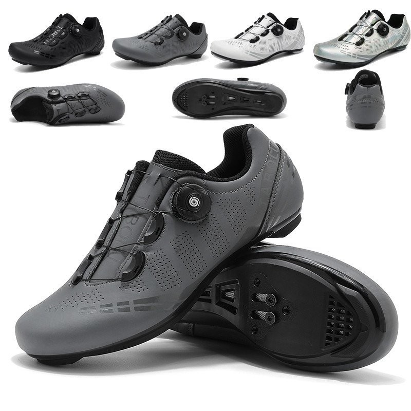 รองเท้าขี่จักรยานเสือหมอบ Racing Contest สำหรับผู้ชายและผู้หญิง พร้อม SPD Cleats เหมาะสำหรับการแข่งขันและขี่จักรยานทุกวัน