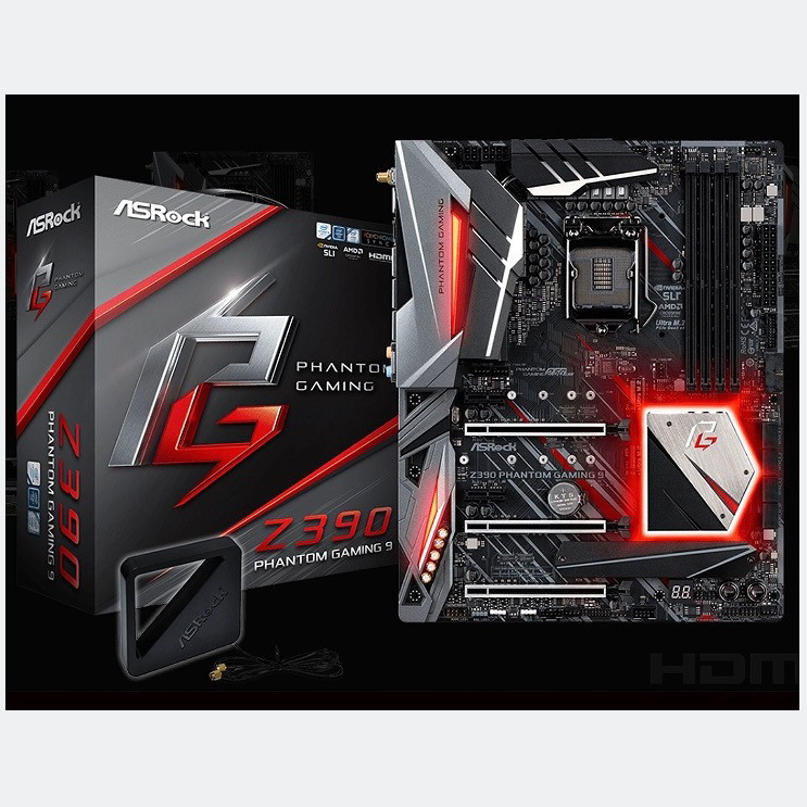 ASRock Z390 Phantom Gaming 9 เมนบอร์ด 1151 รองรับ ki58600i78700 9900kcpu