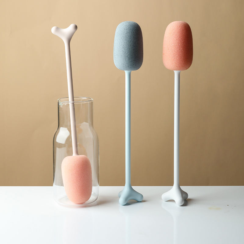 แปรงถ้วยทําความสะอาดถ้วยแจกันถ้วยชาทําความสะอาดขวดด้ามยาวแปรงขวด#杯刷清洗杯子花瓶茶水杯奶瓶清洁长柄奶瓶刷#Z252