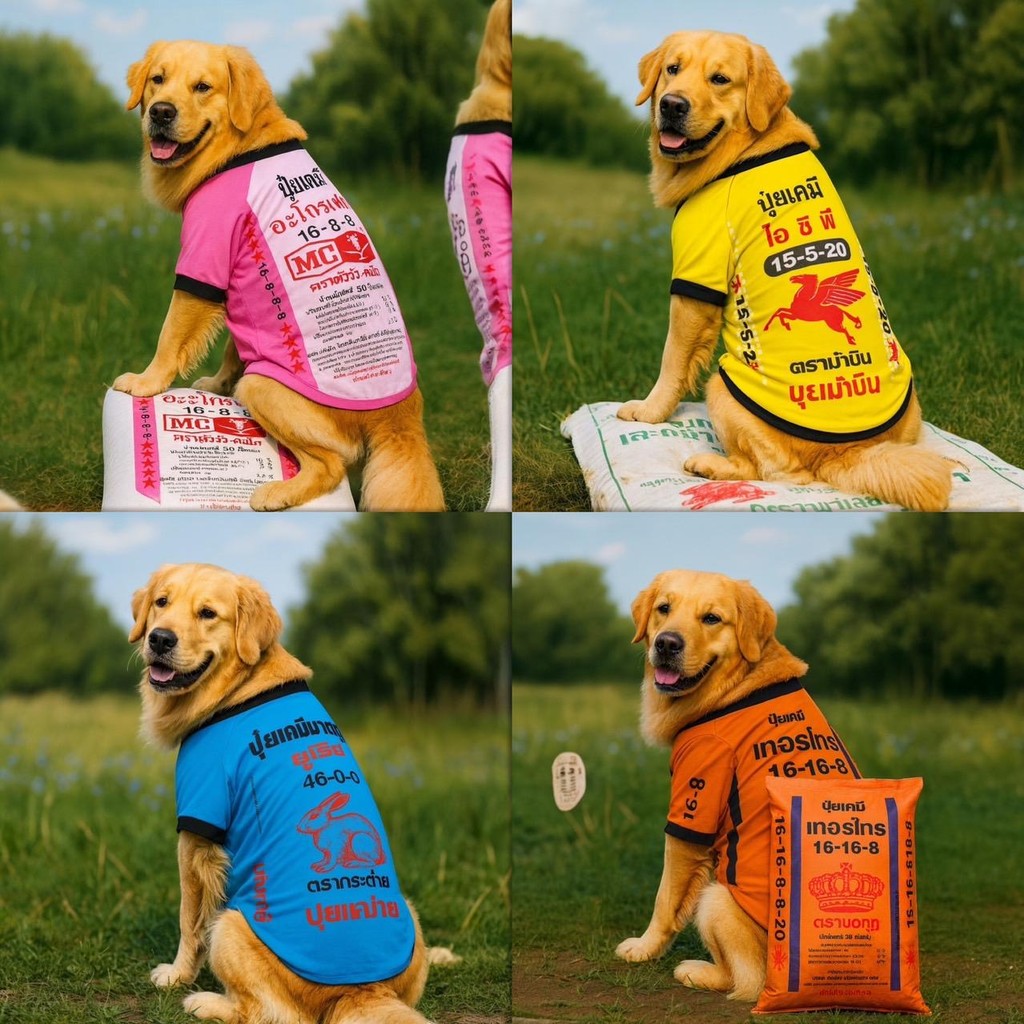 เสื้อเชิ้ต จากถุงปุ๋ย…สู่แฟชั่นหมาเท่ห์  ใครเห็นก็อมยิ้ม