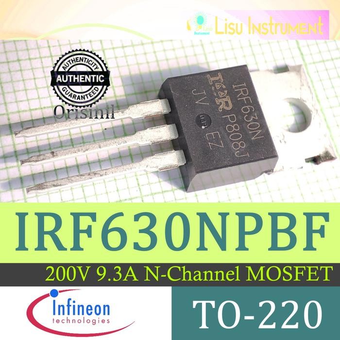 IRF630N 200V 9.3A 82W N-Channel MOSFET TO-220 IRF630NPBF Infineon