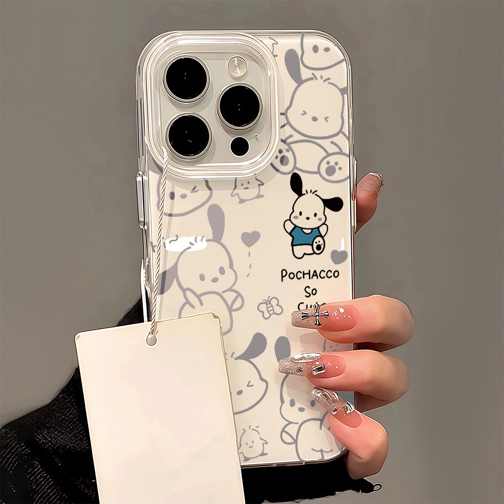 จัดส่งในพื้นที่ เคสครีมIMD น่ารัก ภาพเคลื่อนไหวการ์ตูน For IPhone16 15 14 13 11 6 7 8plus Pro Promax X XR XSMAX NYIMD189