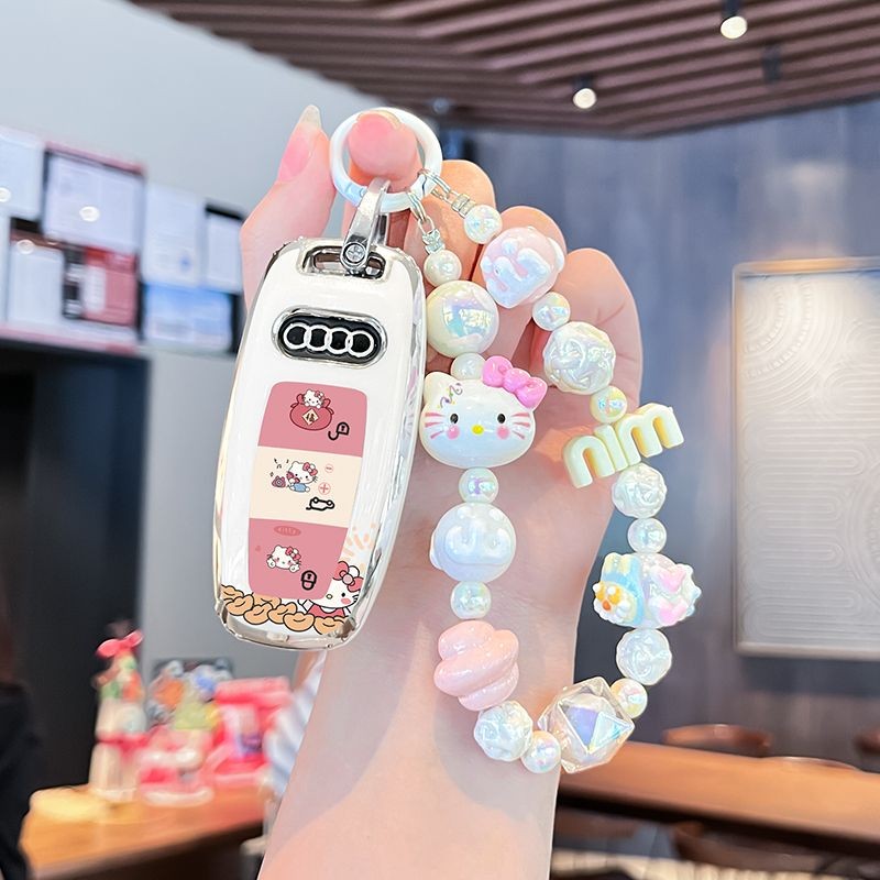 2024 Audi A6L A7 A8 A3L ฝาครอบกุญแจรถ A7L Q3 กรณี Q7 Buckle2024奥A6L A7 A8 A3L车 Key套A7L Q3Q7Q7A4e8