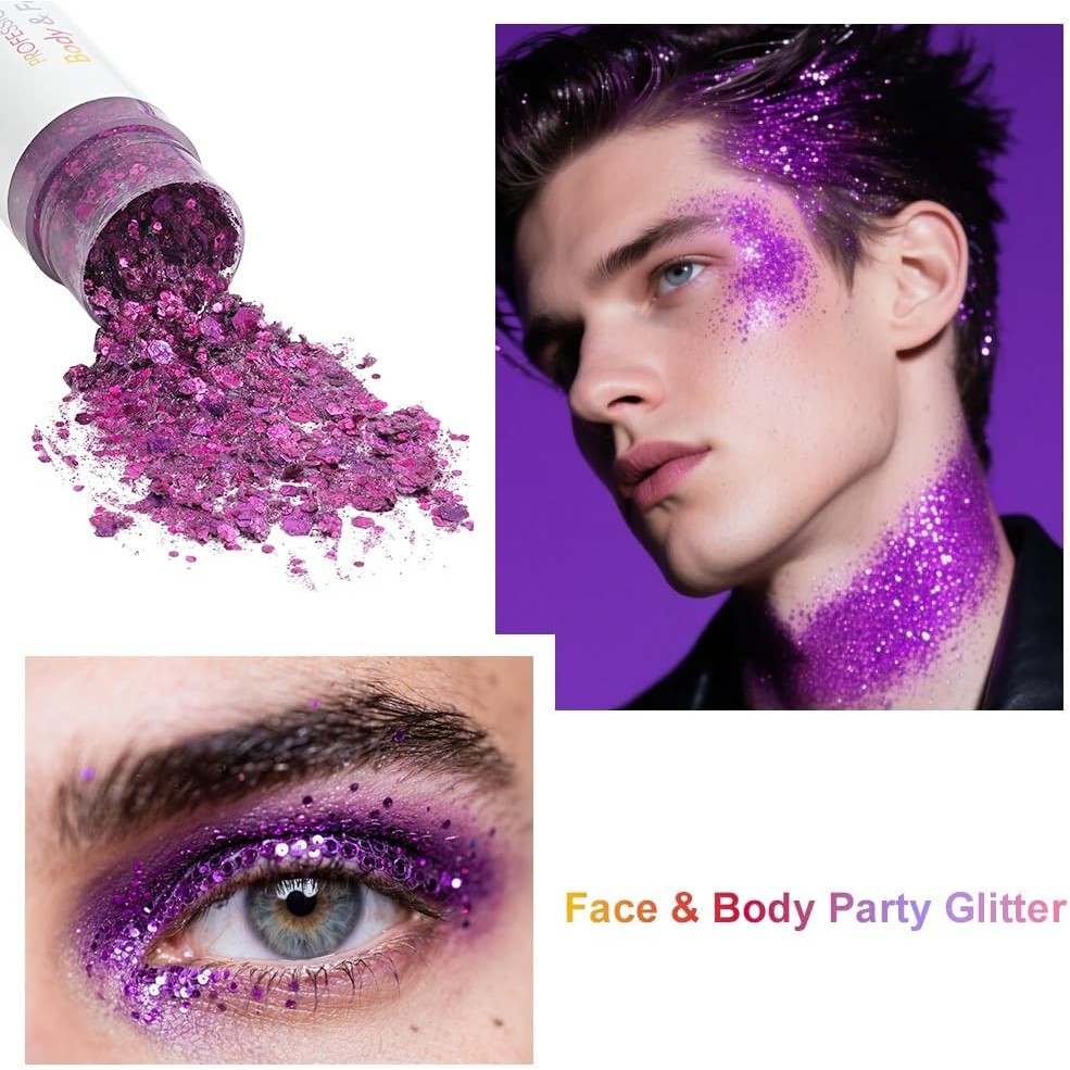 Body Glitter Stick, Highlighter แต่งหน้า Stick Glitter Powder กันน้ํา Glitter เงาสําหรับผู้หญิง Face