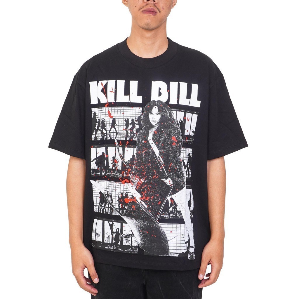 เสื้อยืด Container SZA KILL BILL สีดำ คอรอบ ไซส์ฟิต มีให้เลือกหลายขนาด