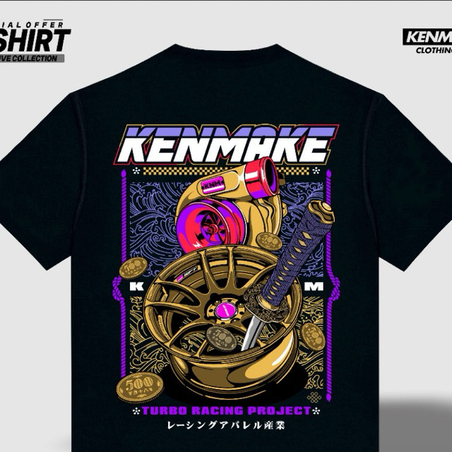 KATUN Kenmake turbo fitment racing ดีเซล pajero innova fortuner เสื้อยืดทําจากผ้าฝ้ายหวีพรีเมี่ยม