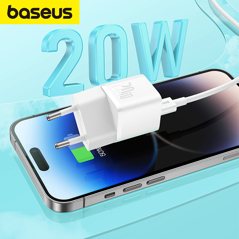 Baseus 20W GaN5 Charger Mini ที่ชาร์จเร็ว เบซัส PD Fast Charging Portable Travel Adapter อแดปเตอร์พกพา