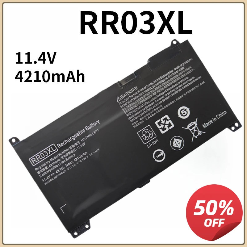 RR03XL Laptop Battery For HP ProBook 440 450 430 455 470 G4 G5 ZHAN 66 Pro G1 HSTNN-PB6W HSTNN-UB7C 