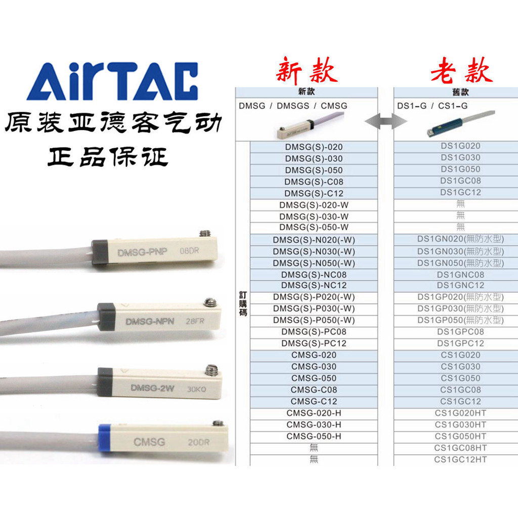 AirTAC AirTAC Dry Reed Induction สวิตช์แม่เหล็ก A05-CMSG-020/030/050/M08/M12-H