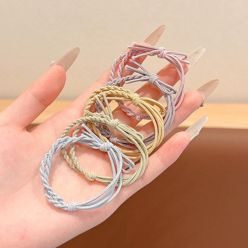 โบว์ผมเงินไข่มุกและยางจัดทรงผมฟองอากาศสำหรับเด็ก ปี 2025 คล้องผมทนทาน - รูปที่ 5