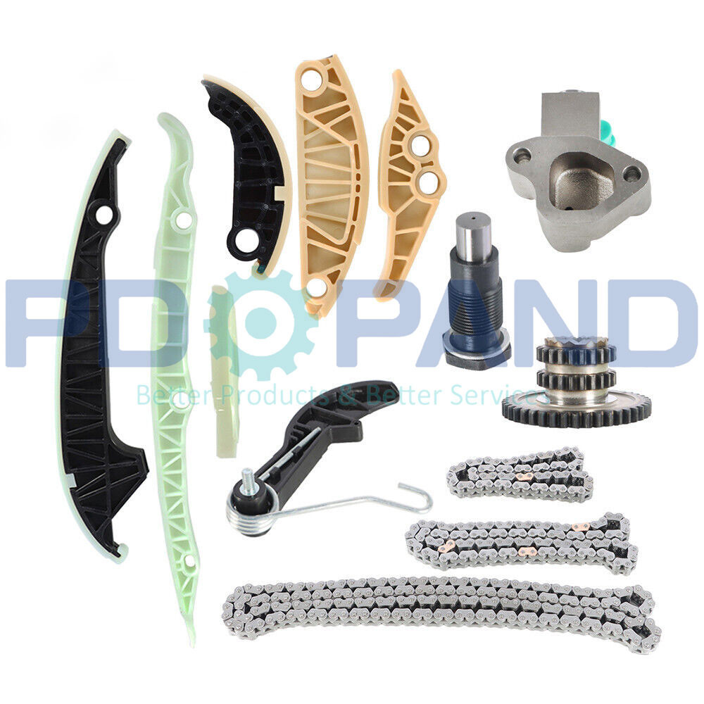 OEM Spec ชุดโซ่ไทม์มิ่งเครื่องยนต์สําหรับ 08-15 VW Jetta Golf MK5 MK6 Passat Audi 1.8T EA888