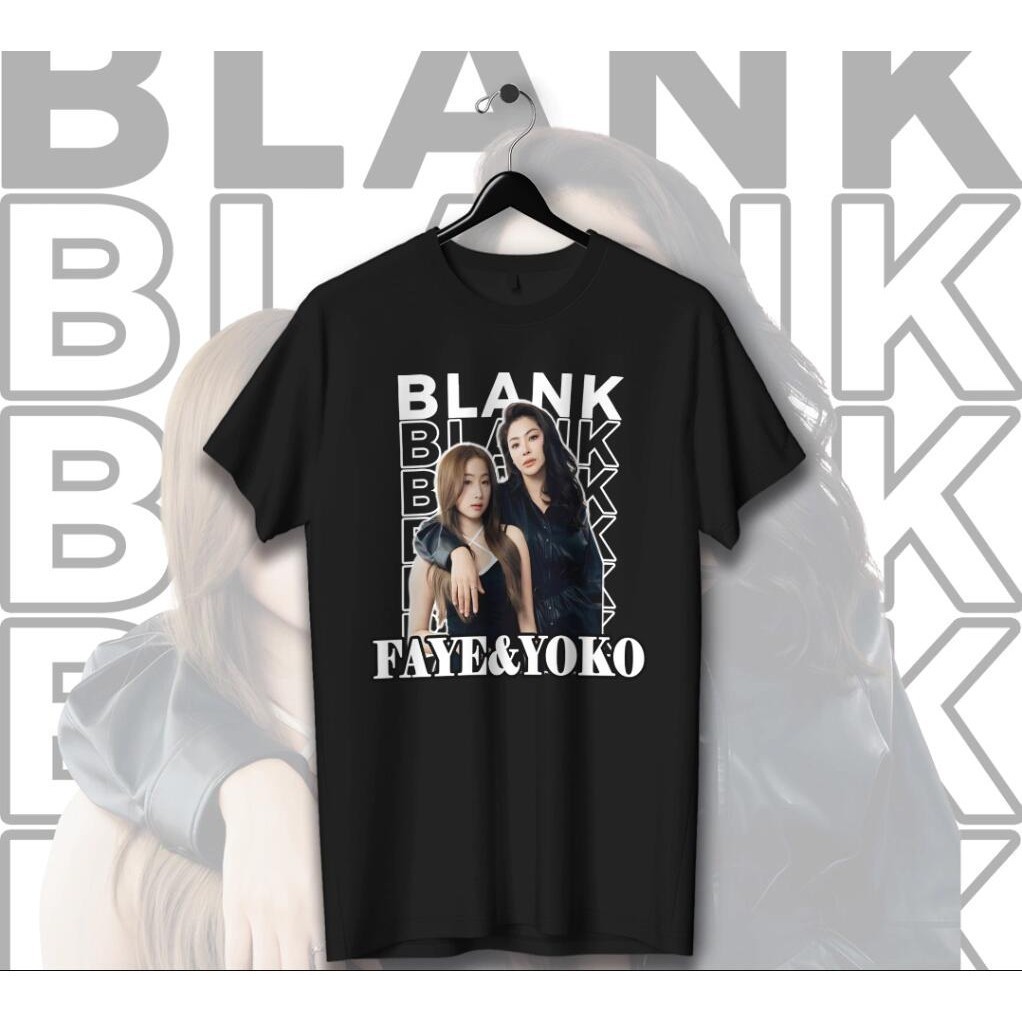 FAYE&YOKO👕👕 Faye Malisorn T-shirt  Faye & Yoko Blank T-shirt นักแสดงไทย เสื้อยืด แขนสั้น คอตตอน GRAP