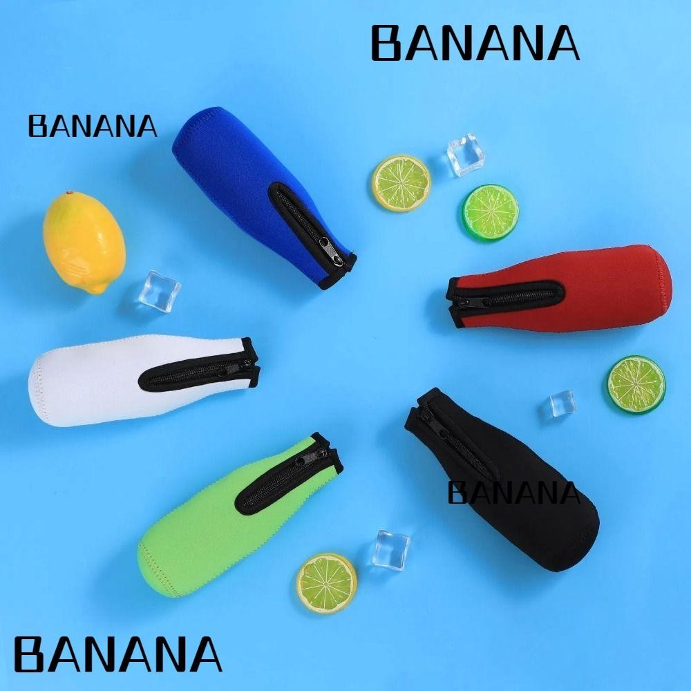 Banana1 กระเป๋าใส่ขวดน้ํา, ฝาครอบขวดเบียร์ฉนวนกันความร้อนป้องกัน, แบบพกพาคุณภาพสูง 12 ออนซ์ 330 มล. ปลอกแขนถ้วยที่ทนได้กลางแจ้ง