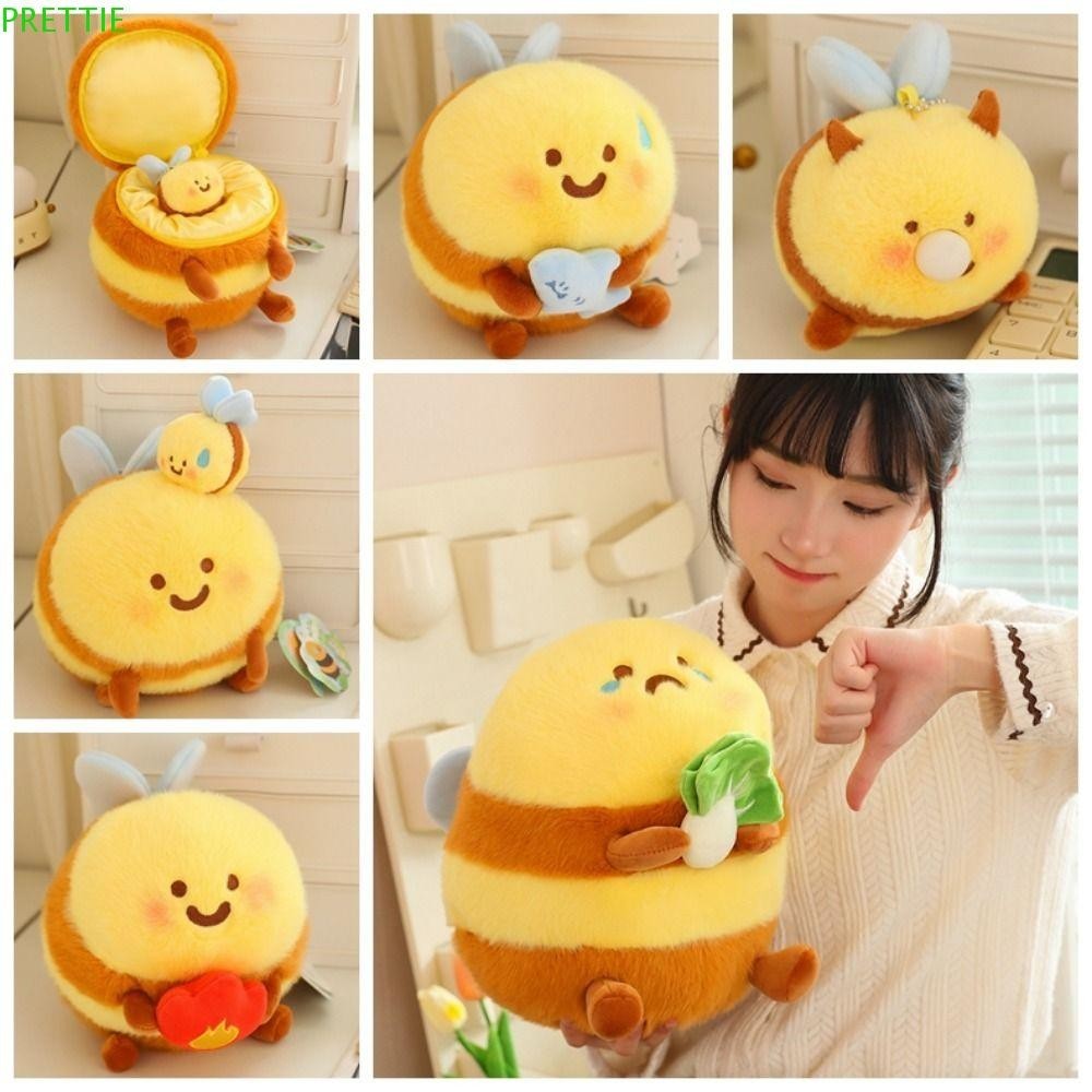 Prettie ตุ๊กตาผึ้งของเล่นตุ๊กตา,ฉลามผึ้งการ์ตูนผึ้งหมีตุ๊กตาตุ๊กตา,น่ารักผ้าฝ้าย PP นุ่ม 8/20 ซม.ตุ๊กตาของเล่นผึ้งของขวัญวันเกิด