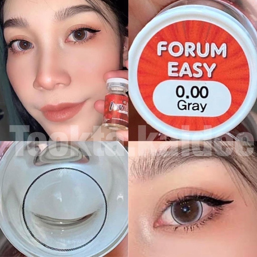(ตาโต)คอนแทคเลนส์ฝาขาว Forum easy /ฟอรั่มอีซี่