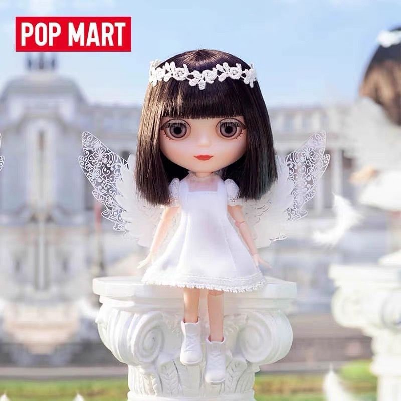 Pop MART Blythe LACELLE Angel Action Figurines Mystery Bo Art ของเล่นรูปกล่องตาบอด