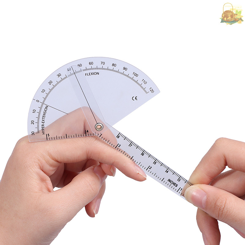 [OU] Finger Goniometer ไม้โปรแทรกเตอร์พลาสติก 180 องศาไม้บรรทัดมุมไม้บรรทัดนิ้วมือ TH