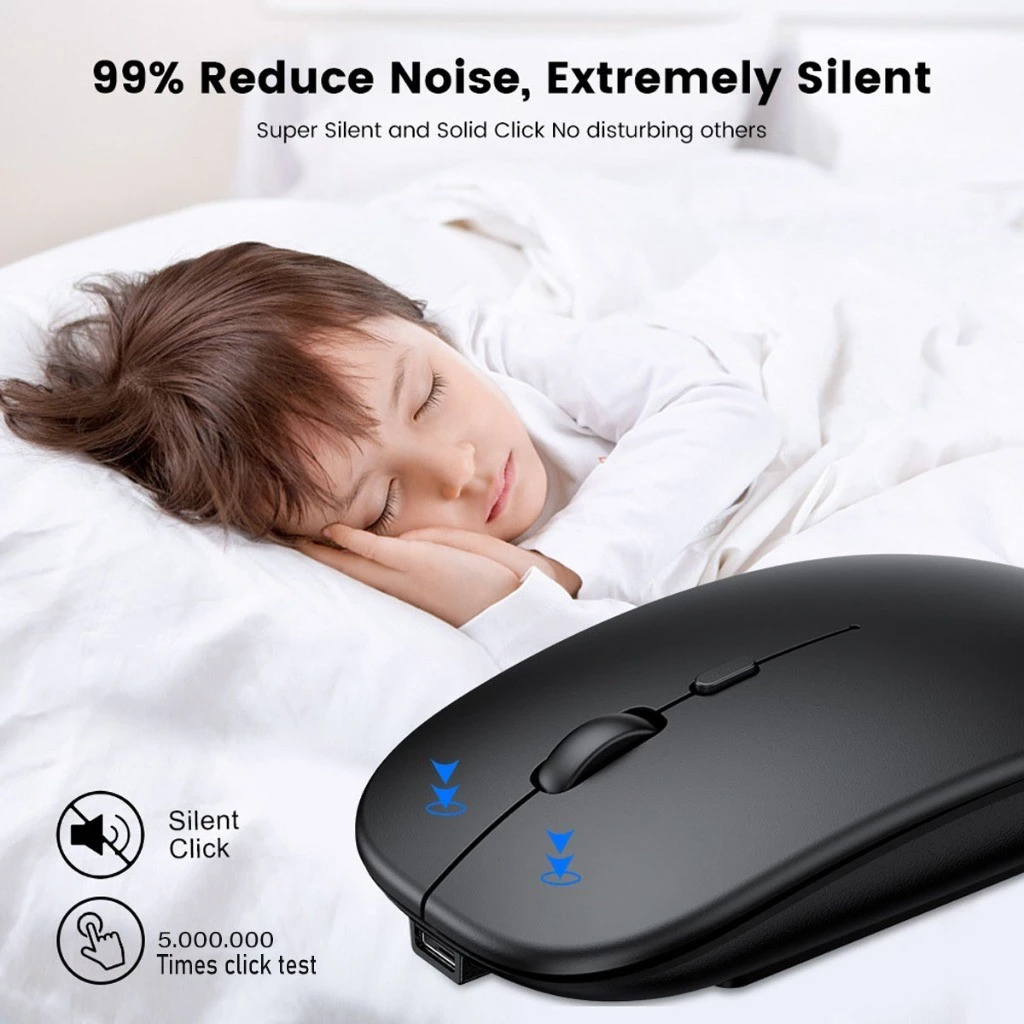 Bluetooth Mouse เมาส์ไร้สาย ไร้เสียงคลิก
