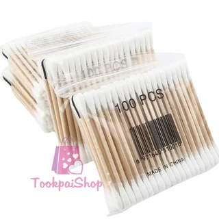 🛒🛒 สินค้าพร้อมส่ง คอตตอนบัต คอตตอนบัตปั่นหู สำลีทำความสะอาด สำลีด้ามไม้ สำลีอ่อนนุ่น🍄 tp99
