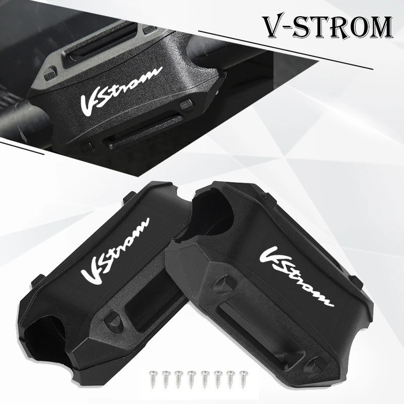 สําหรับ Suzuki VSTROM DL 650 250 VSTROM 1000 V-STROM 1050 XT เครื่องยนต์รถจักรยานยนต์ Crash bar ป้องกันกันชนตกแต่ง Guard Block
