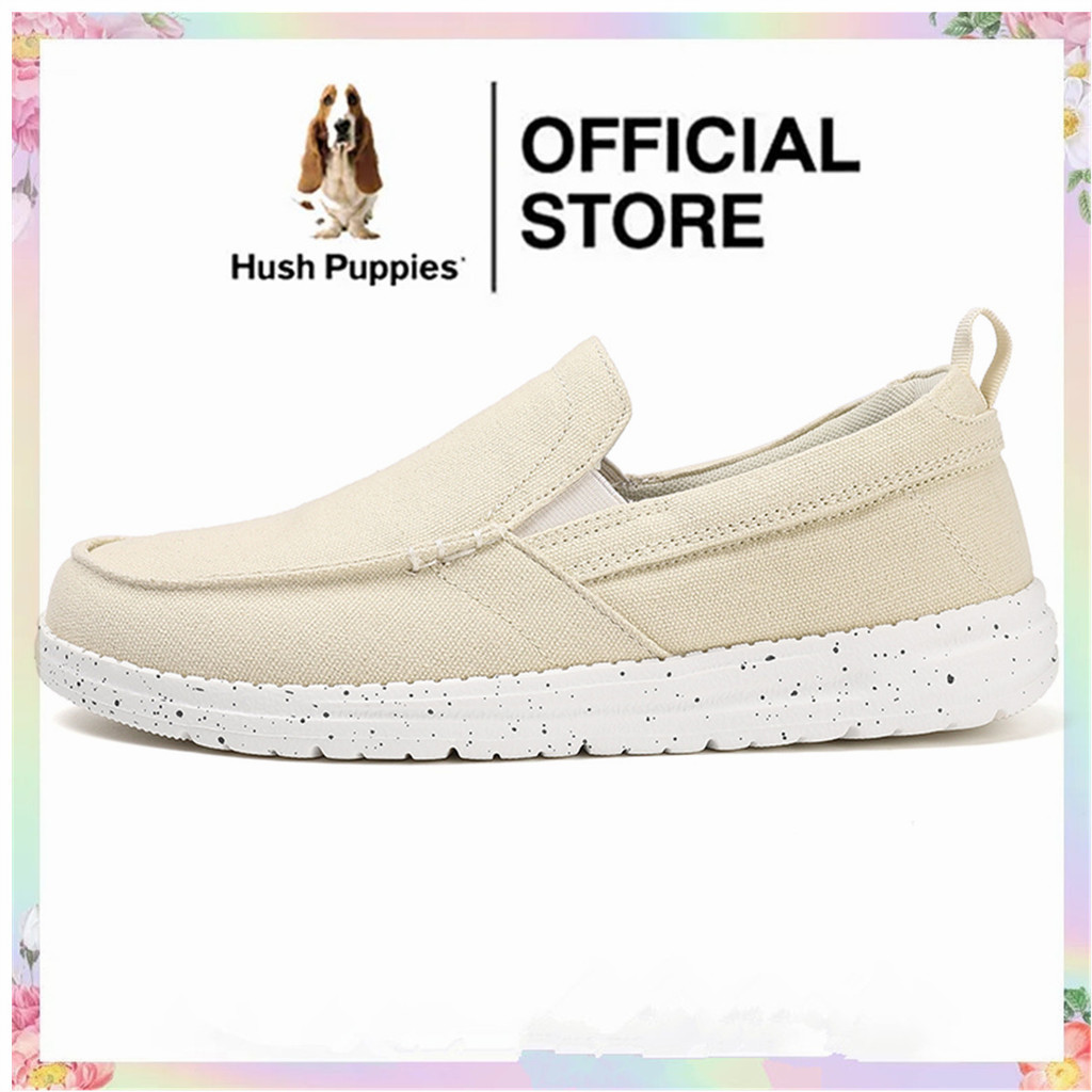 Hush Puppies รองเท้าผ้าใบลําลอง ส้นแบน ขนาดใหญ่ สไตล์เกาหลี สําหรับผู้ชาย เหมาะกับการเล่นกีฬา 45 46 47 48