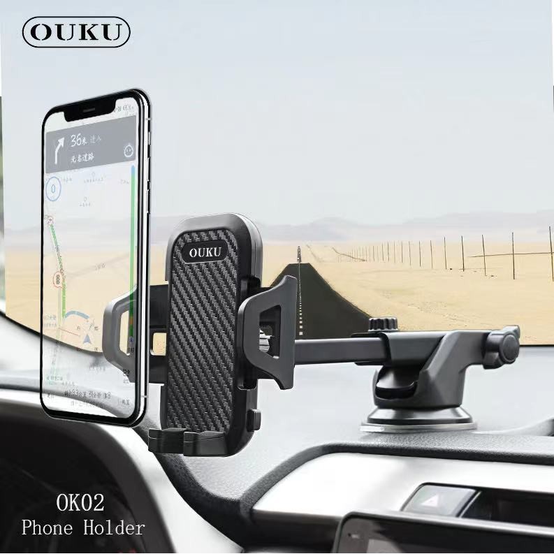 ตัวจับโทรศัพท์ OUKU OK02 Suction Cup Car Holder ที่วางโทรศัพท์มือถือในรถยนต์ พร้อมส่ง