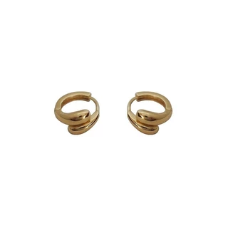 Sweet Girls Water Drop Siver Gold Buckle Piercing ต่างหูหู Studs อุปกรณ์เสริม