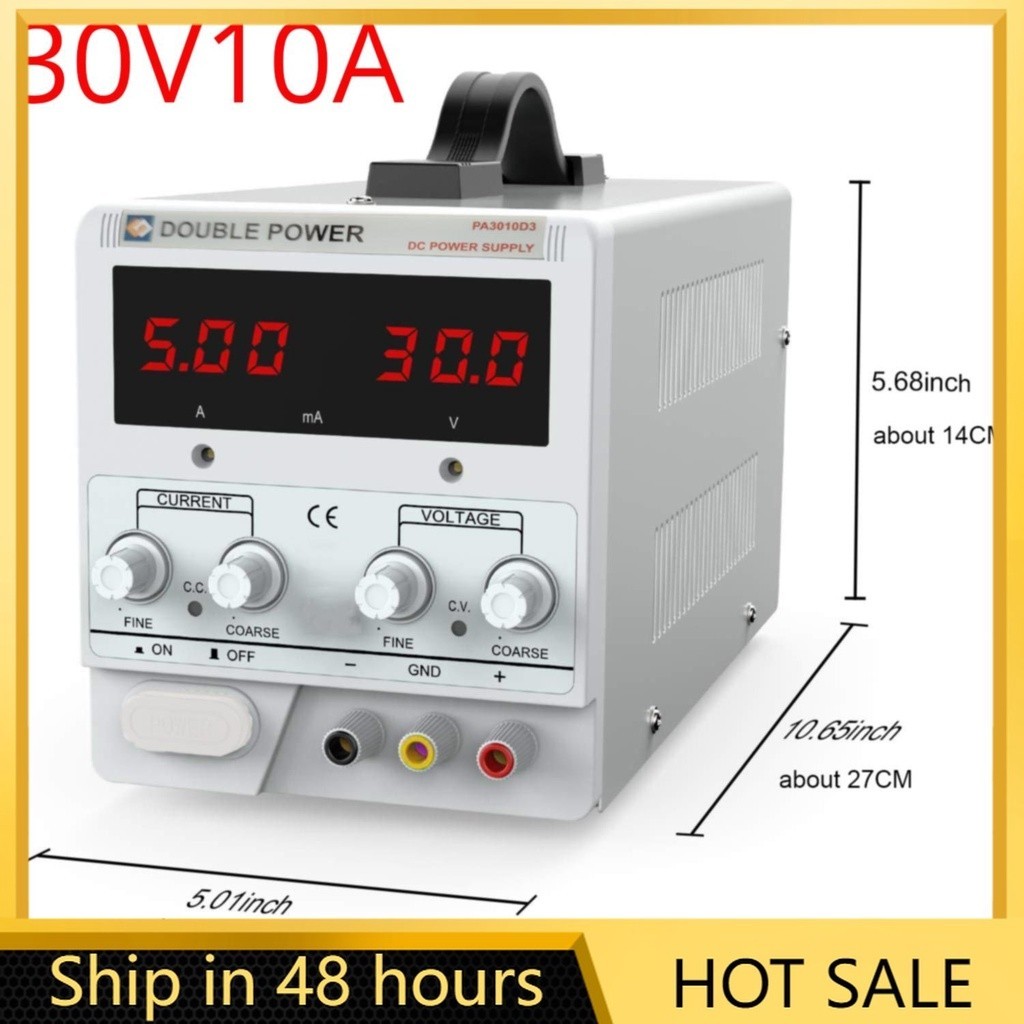 ⁑30V 10A Laboratory Power Supply Digital Display Adjustable Switching DC Power Supply Voltage Regula