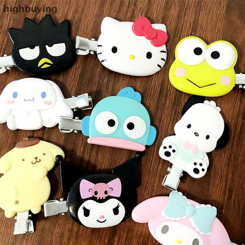 [ซื้อสูง] Kawaii Sanrio กิ๊บติดผมน่ารักการ์ตูน Hairpin Headwear น่ารักด้านข้าง Bang คลิปสําหรับสาวผู้หญิงอุปกรณ์เสริมผมของขวัญสต็อกใหม่