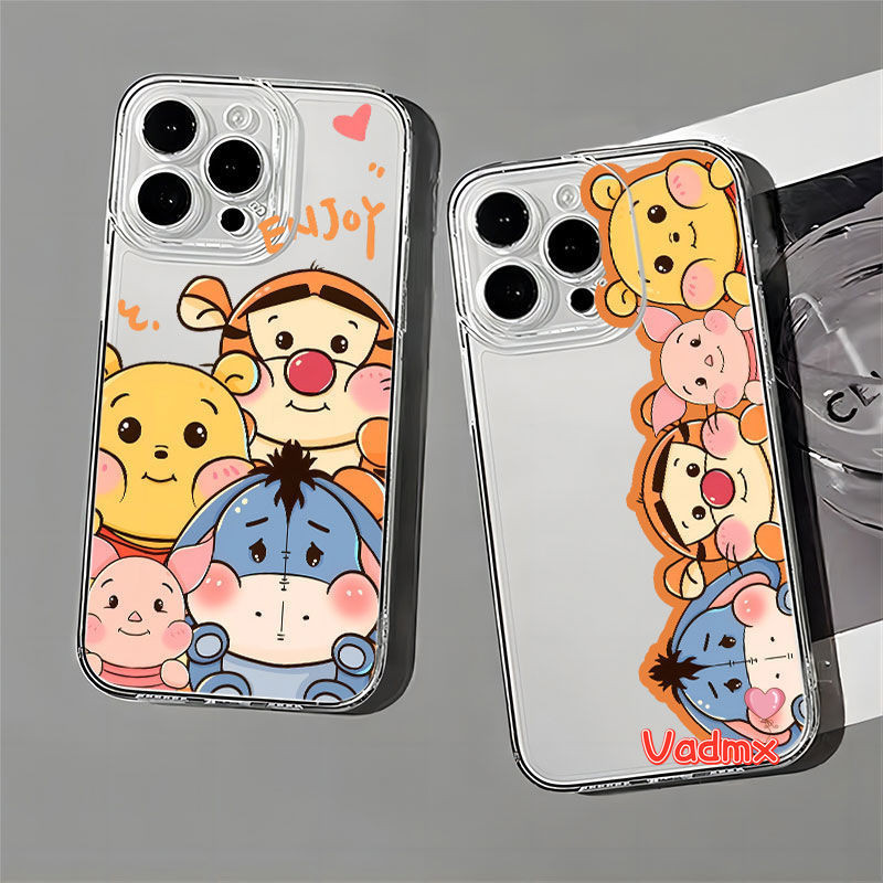 Winnie The Pooh Piglet เคสโทรศัพท์สําหรับ Samsung Galaxy S25 Ultra S25 + S24 FE 5G C55 A82 5G A81 M6