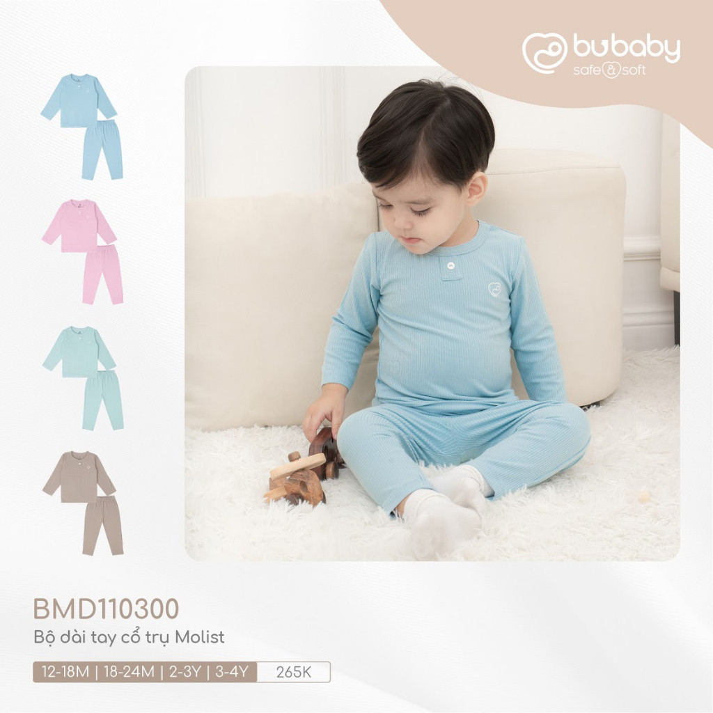 บูเบบี้ BMD110300 ชุดแขนยาวคอเต่า Molist