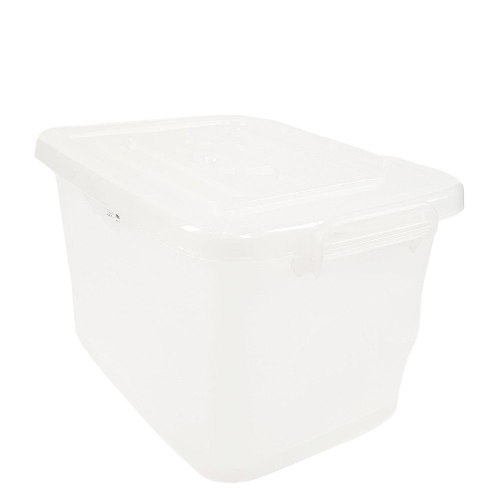 GlobalHouse NOBURO กล่องพลาสติกเกรด A มีล้อ 35 ลิตร 35x49x29ซม.รุ่น KCW-35-01A สีใส สินค้าของแท้คุณภาพดี
