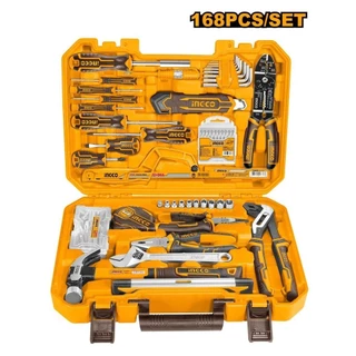 INGCO ชุดเครื่องมือช่าง 168 ชิ้น รุ่น HKTHP21681 ( Tools Set ) ชุดเครื่องมือ เครื่องมือช่างพร้อมกระเป๋า