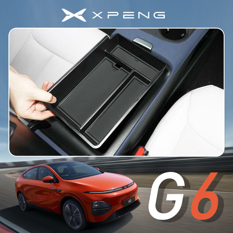 เหมาะสําหรับ xiaopeng xpeng g6 EV xiaopeng g6 ที่เท้าแขนกล่องเก็บ g6 Central Control กล่องเก็บการจัดเก็บไร้สายชาร์จแผ่นป้องกันหน้าจอด้านหลังกล่องเก็บการปรับเปลี่ยนภายในอุ xiaopeng accesory