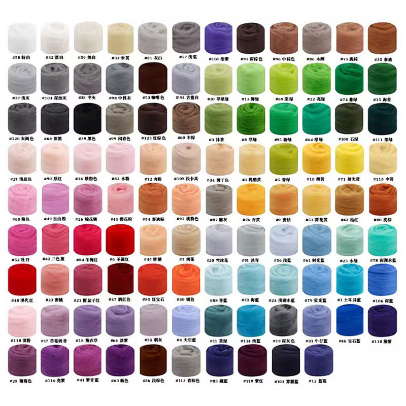 เข็ม Felting Wool Fibre Wool Roving สําหรับ DIY Craft วัสดุ, เข็ม Felt Roving ผ้า Felting Craft ของเล่น Handmade Craft