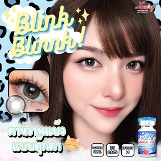 คอนแทคเลนส์(กลาง)🔥Blink Blink🔥(LuxzyLens) สี : Brown / Gray รายเดือน มีค่าสายตา