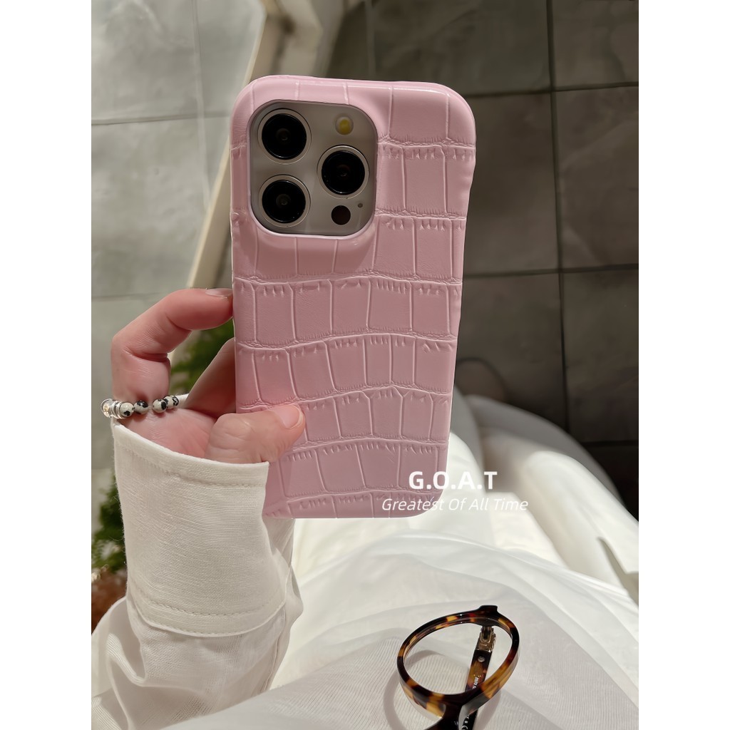 🚀Fast shipping💚💖 สีทึบเรียบง่าย Ins หนัง CASING สําหรับ iPhone 17 16 15 14 13 Pro Max เคส iPhone case ป้องกัน anti-drop ฝาหลังกรณี - ภาพย่อย 4