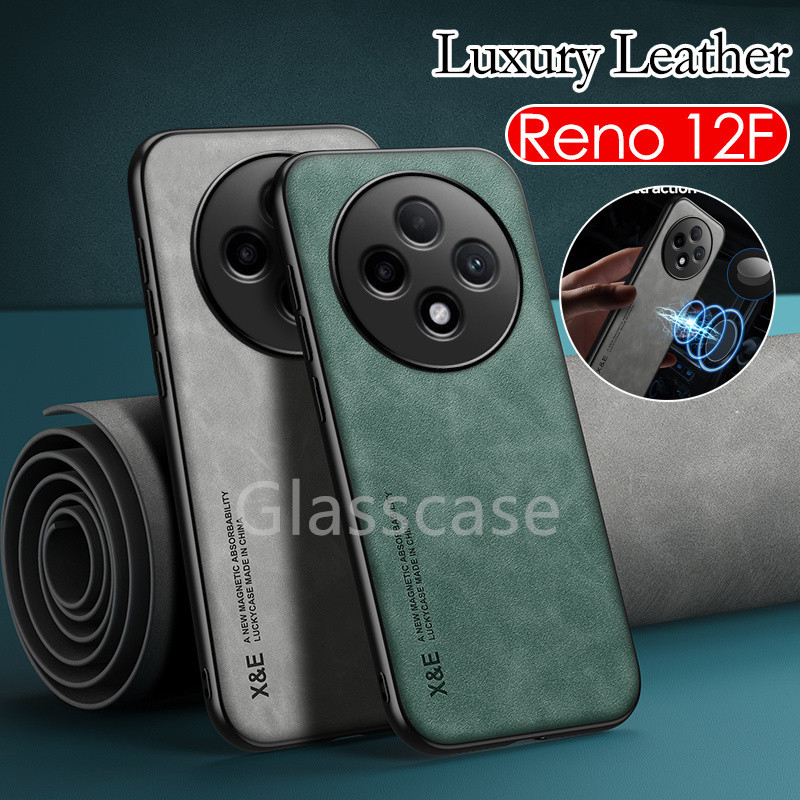 Oppo Reno 12FปลอกสําหรับOppo Reno 12 F pro 12pro 12F Reno12 Reno12pro Reno12F 5G 2024 หรูหราหนังเคสโทรศัพท์แฟชั่นคู่แขนป้องกันกันกระแทกนุ่มปกหลัง
