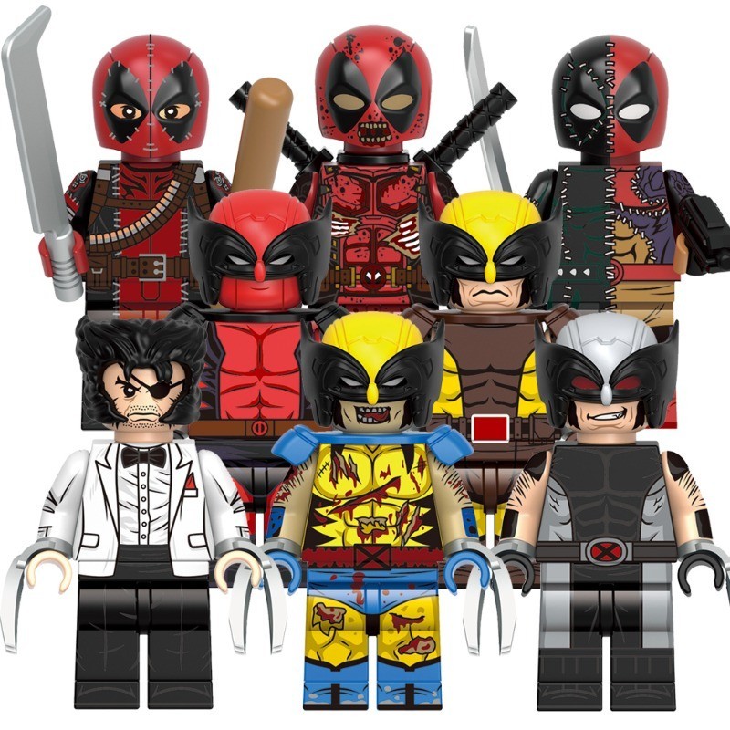 Zombie VenomPool Wolverine Patch Mascre Evil Deadpool คอลเลกชัน Super Hero ภาพยนตร์ Mini Action Building Block รูปของเล่นเด็กของขวัญ