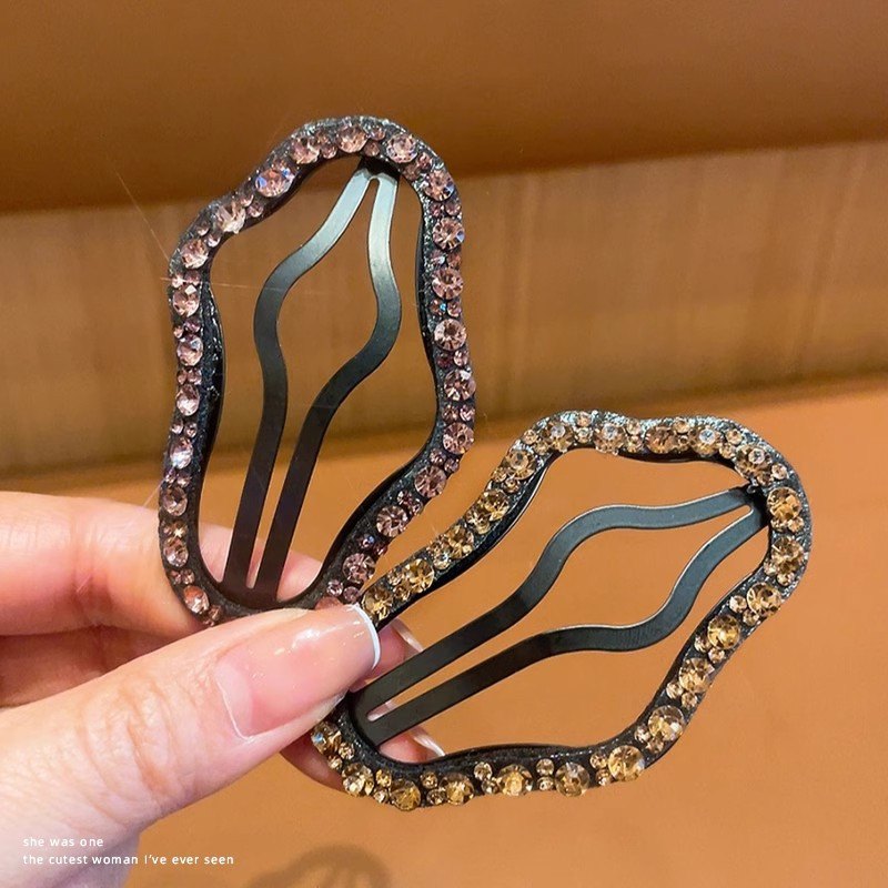 เกาหลี ผู้หญิงใหม่สไตล์ดาวห้าแฉก พลอยเทียม เมฆกลวงหน้าผากเรียบกิ๊บ - รูปที่ 6