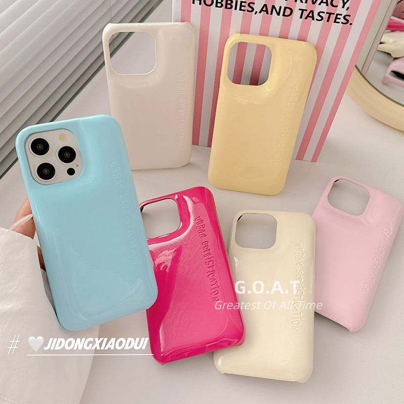 เคส iPhone TPU กันกระแทก ลายแกะสลักตัวอักษร แพะคุณภาพสูง (สำหรับ iPhone 17/16/15/14/13/12 Pro Max)