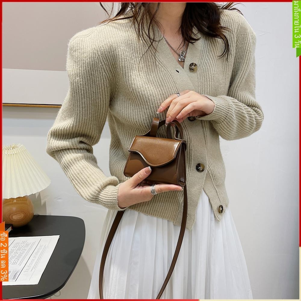 หญิง Mini Flap กระเป๋าถือสีทึบ Mini Designer คลัทช์ PU หนังขนาดเล็ก Crossbody กระเป๋าแฟชั่นลิปสติกคีย์กระเป๋าหรูหรากระเป๋าสะพายกระเป๋า Messenger