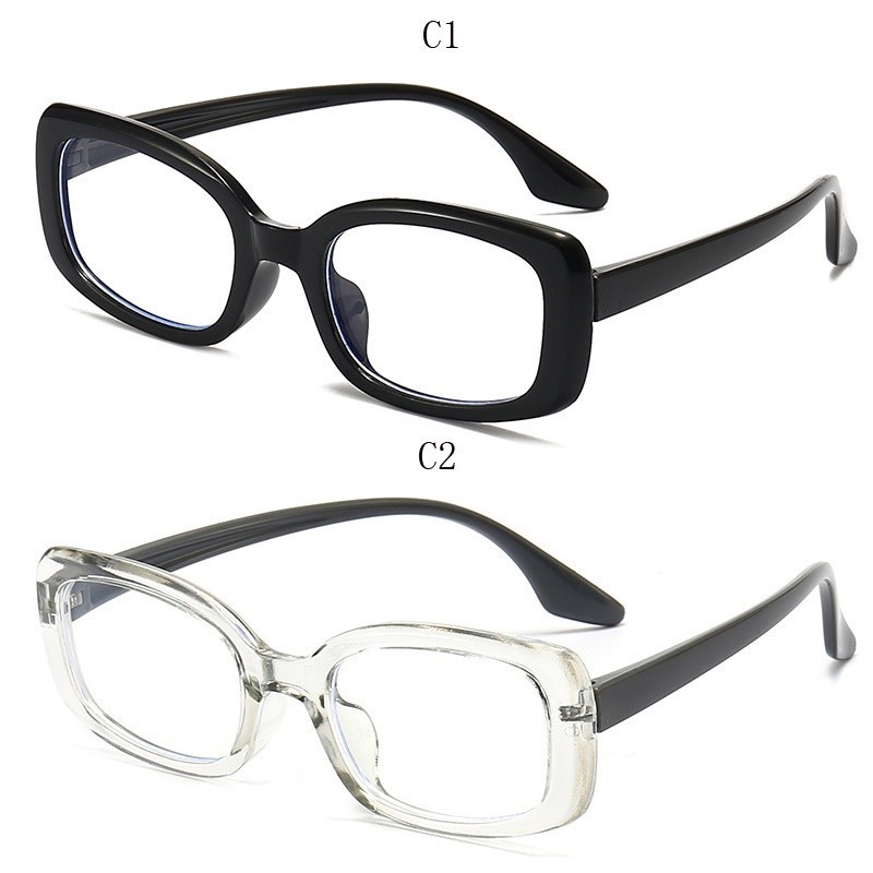 สินค้าพร้อมNew Childrens Anti-blue Silicone Light Flat Mirror Fashion Learning Game Goggles Square Frame Kids Glasses