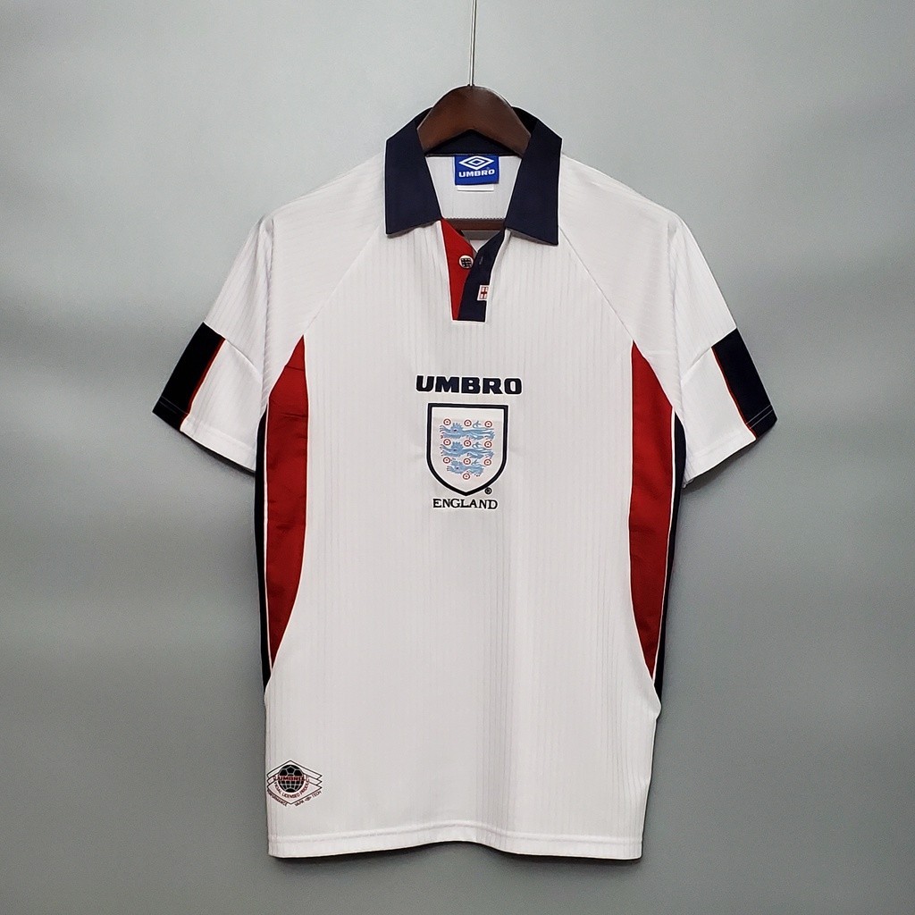 #E 98 Home Retro Soccer Jersey Football